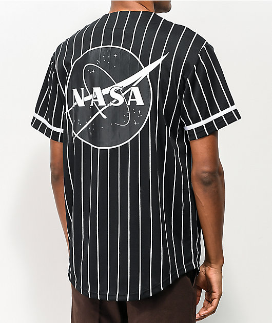 Neon Riot x NASA 91 camiseta de béisbol negra
