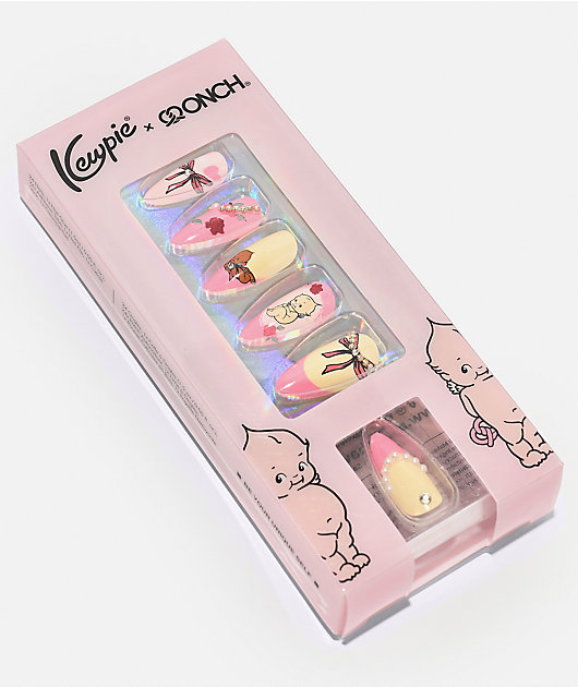 Never Have I Ever Kewpie x ONCH Pastel Pink Press-On Nails