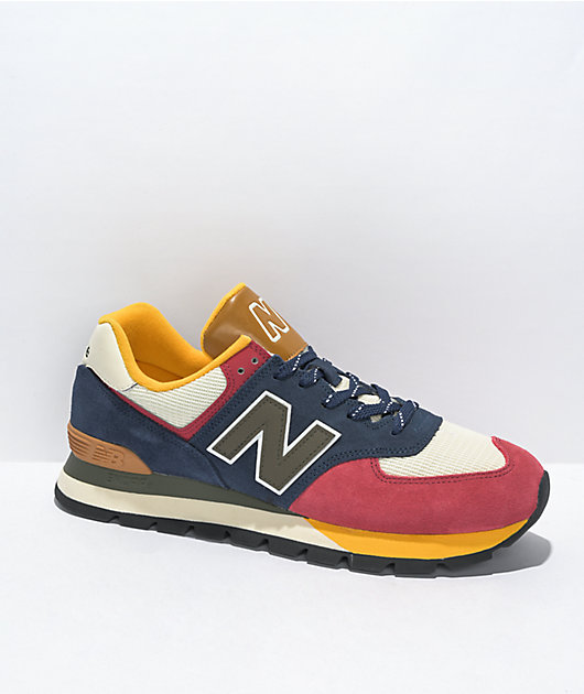 New balance 574 on sale red and yellow