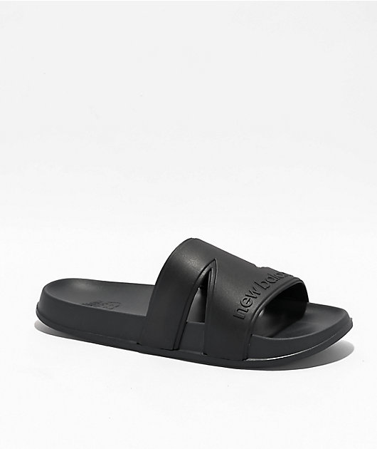 New Balance 200N Black Slide Sandals | Zumiez
