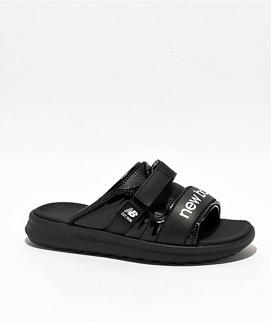 New Balance 330 Puffy Black Slide Sandals Zumiez