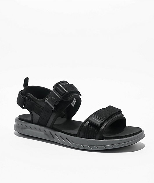 New Balance 600 V2 Black & Castlerock Sandals | Zumiez display picture 2