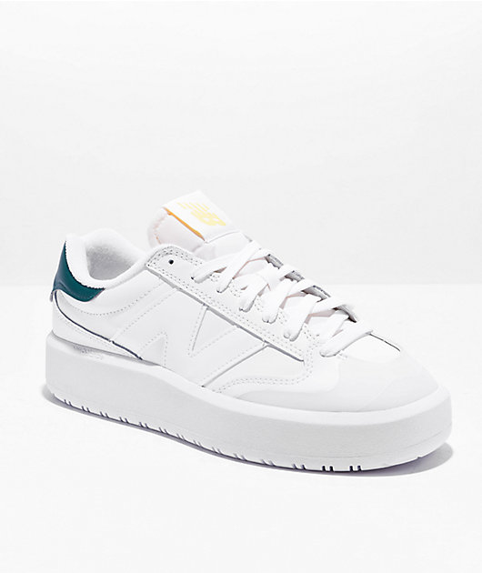 New Balance CT320 White & Vintage Teal Shoes | Zumiez