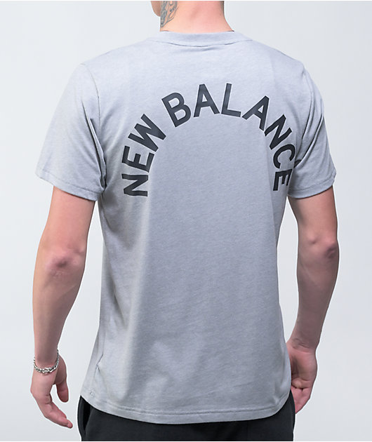 Dependencia beneficio latín New Balance Classic Arch Grey T-Shirt