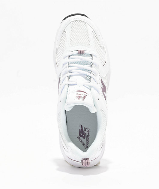 New Balance Kids 530 Bungee White & Mauve Shoes