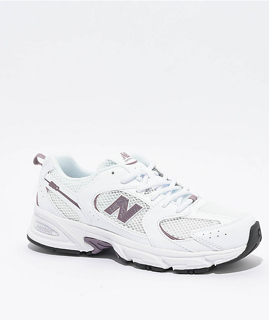 New Balance Kids 530 Bungee White & Mauve Shoes | Zumiez