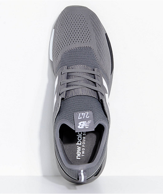 New Balance Lifestyle 247 Classic Grey & Black Mesh Shoes