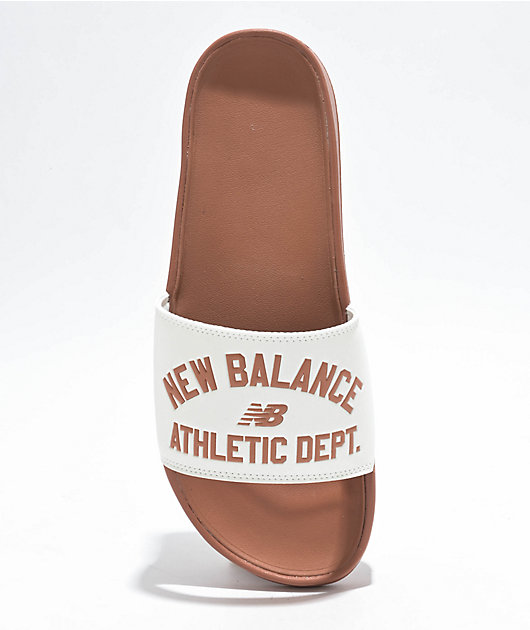 New Balance Lifestyle 200 Heritage Walnut Sea Salt Slide Sandals