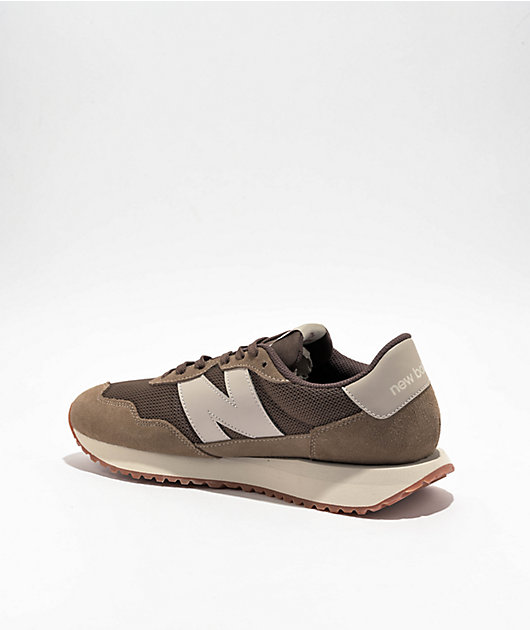 New Balance Lifestyle 237 Light Brown Maroon Shoes