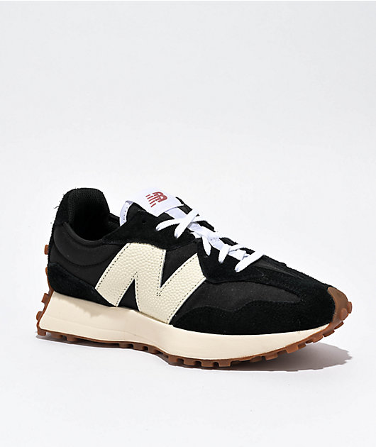 New Balance Lifestyle 327 Black White Mineral Red Shoes