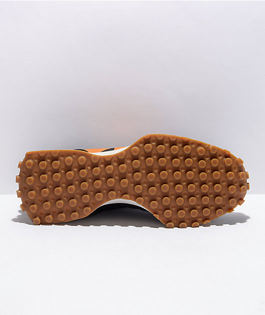 New Balance Lifestyle 327 Black & Madras Orange Shoes | Zumiez