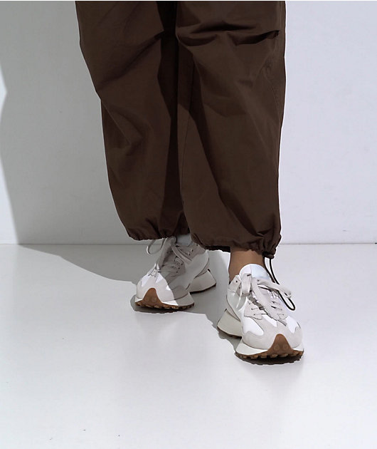 New Balance Lifestyle 327 Moonbeam & Blue Shoes video