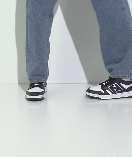 New Balance Lifestyle 480 Black & White Shoes video