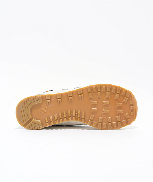 New Balance Lifestyle 574 Calcium, Green, & New Spruce Shoes
