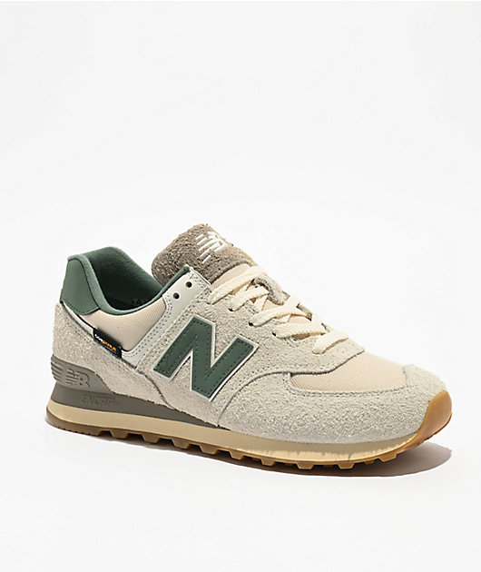 ☆ユニセックス☆New Balance 574 Calcium with New Spruce New Balance Lifestyle 574 Calcium, Green, & New Spruce Shoes