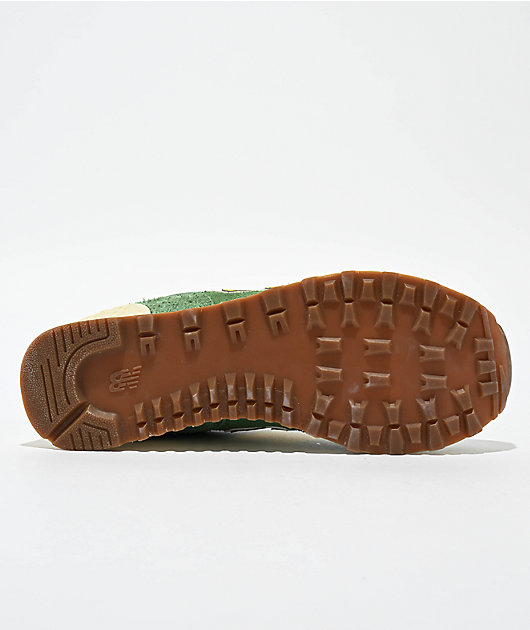 New Balance Lifestyle 574 Mallard Green & Ginger Lemon Shoes