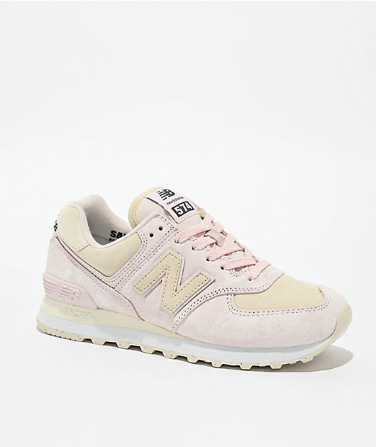 New Balance Lifestyle 574 Pink Granite, Linen & Sea Salt Shoes
