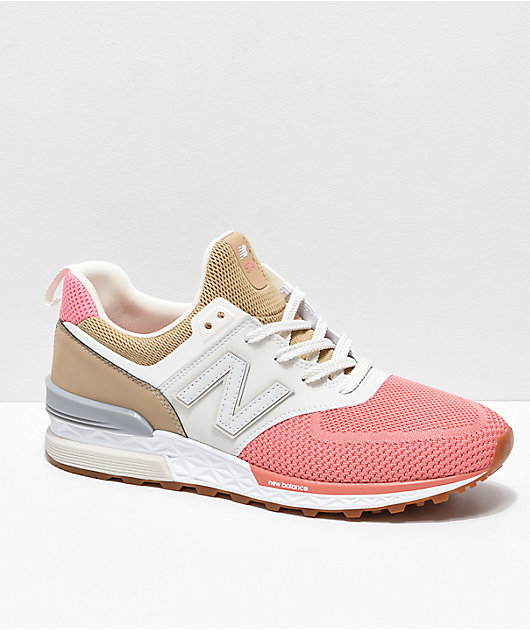 New Balance Lifestyle 574 Sport Hemp, Dusted Pink & Grey Shoes