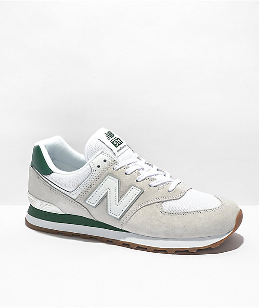 New Balance Lifestyle 574 White Green Shoes