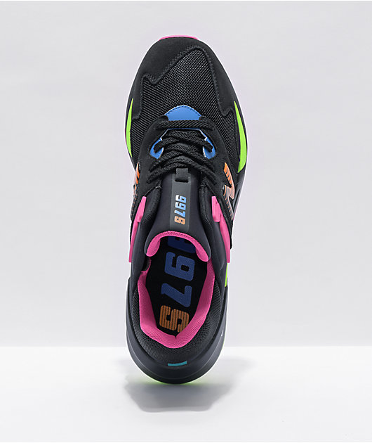 new balance black and pink shoes