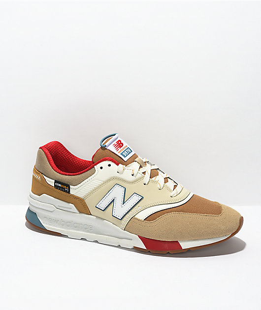 New Balance Lifestyle 997H Brown, Tan, Red Shoes