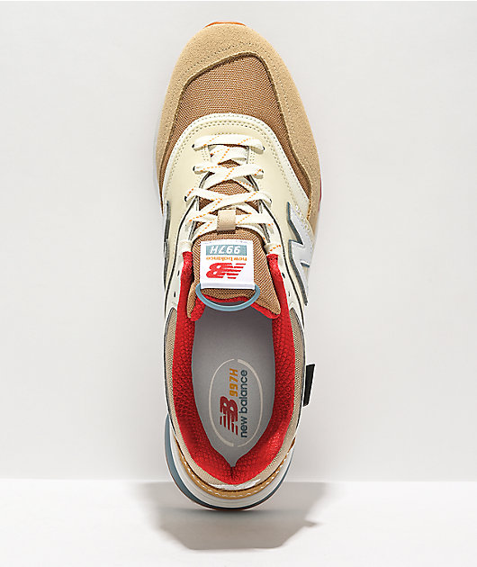 new balance 997h beige white red