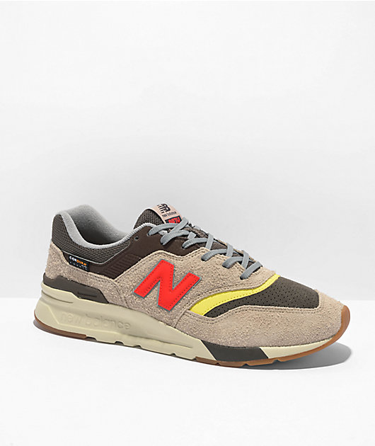 New Balance Lifestyle 997H Grey Flame Yellow Shoes Zumiez