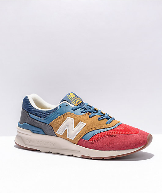 New Balance Lifestyle 997H Red, Blue, & Tan Shoes طريقة عمل ايس تي