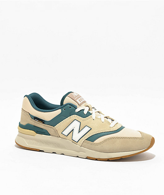 Mens 10.5 New Balance 997H Athletic Shoe - buy Tan / Turquoise / Lime