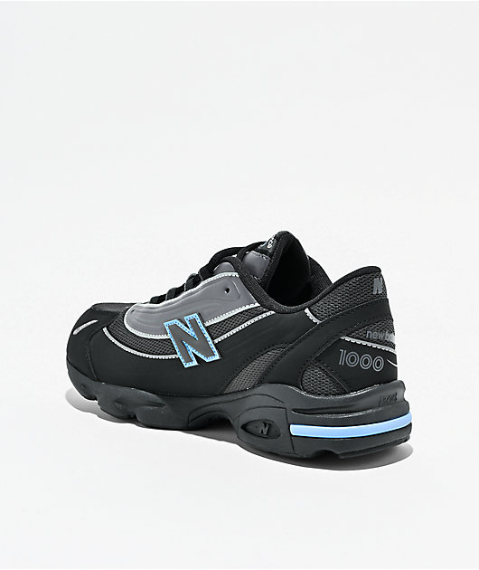 New Balance Lifestyle Kids 1000 Lace Black & Blue Shoes