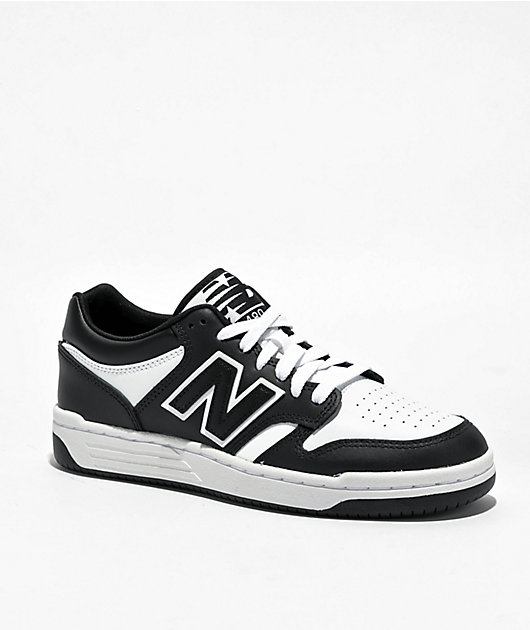 New Balance Lifestyle Kids 480 Black White Skate Shoes