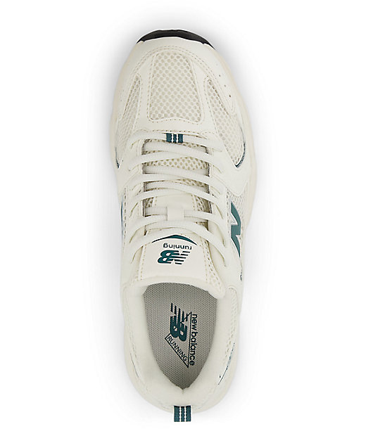 New Balance Lifestyle Kids 530 Sea Salt & New Spruce Shoes | Zumiez