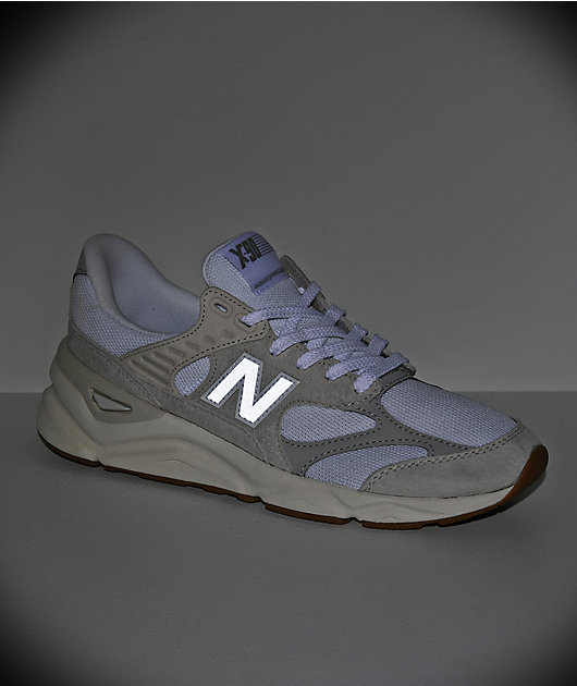 new balance lifestyle x90 reconstructed cyclone blue & marble grey shoes