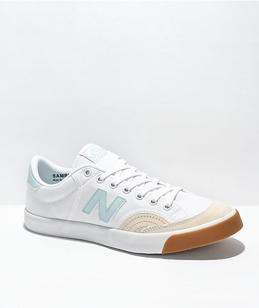 New Balance Numeric 212  zapatos de skate blanco, azul y goma
