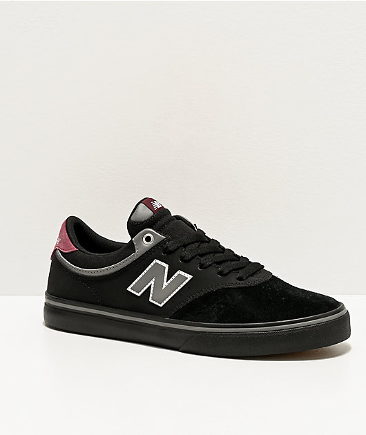 New Balance Numeric 255 Black \u0026 Burgundy Skate Shoes | Zumiez