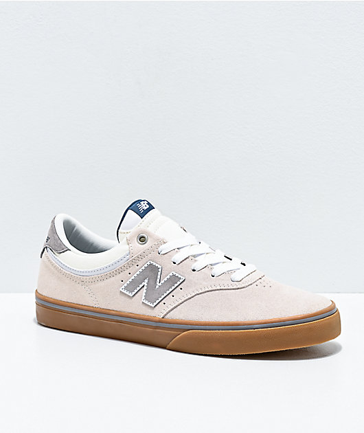 new balance white skate shoes