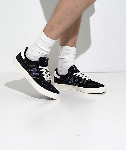 【NM】 New Balance Numeric 272 Black & Navy Skate Shoes | Zumiez