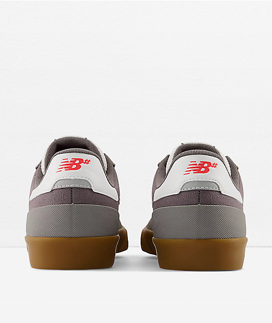 New Balance Numeric 272 Grey & Gum Skate Shoes | Zumiez