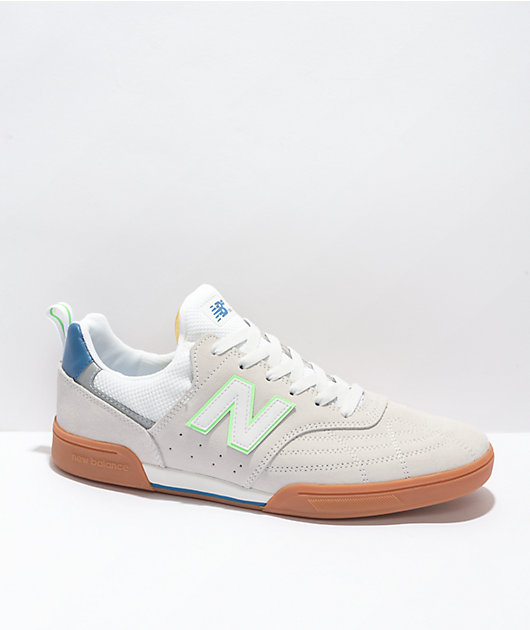 New Balance Numeric 288 Sport White & Teal Skate Shoes