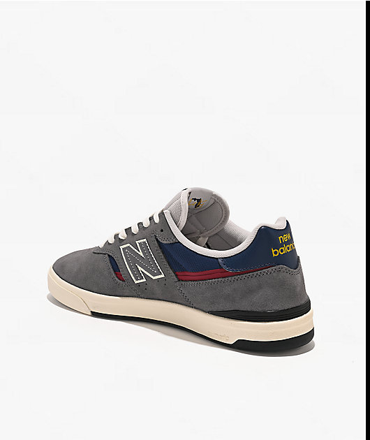 New Balance Numeric 306 Cup Jamie Foy Grey & Navy Skate Shoes