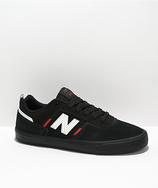 New balance trainers black cheap and red