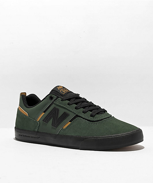 Black and green new balance sale