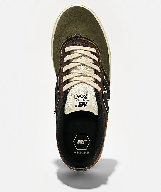 New Balance Numeric 306 Jamie Foy Olive & Brown Skate Shoes