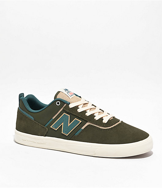 New Balance Numeric 306 Jamie Foy Olive & Spruce Skate Shoes | Zumiez