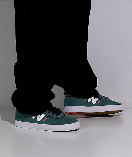 New Balance Numeric 306 Jamie Foy Spruce & White Skate Shoes | Zumiez