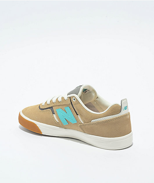 New Balance Numeric 306 Jamie Foy Tan, Teal & Gum Skate Shoes | Zumiez
