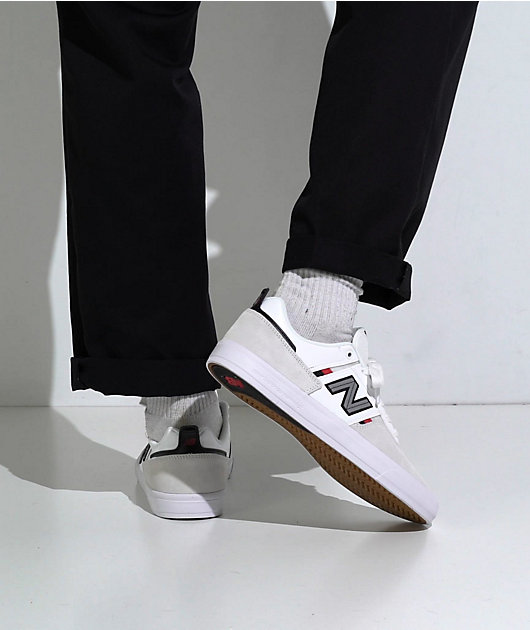 New Balance Numeric 306 Jamie Foy White Red Skate Shoes Zumiez