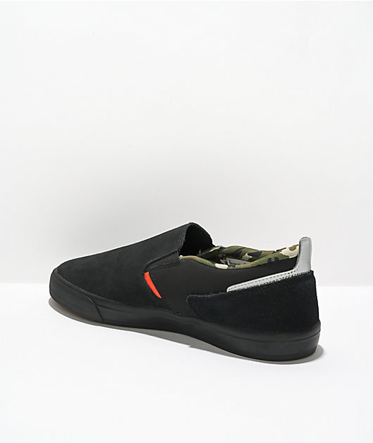 New Balance Numeric 306L Foy Black, Orange, & Camo Slip-On Skate Shoes