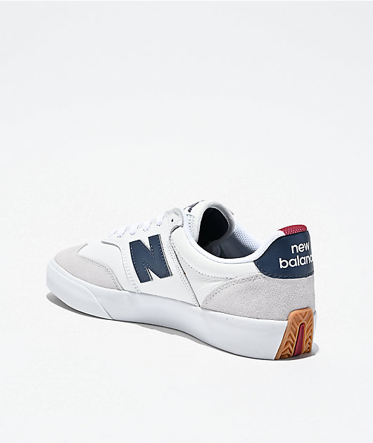 New Balance Numeric 340 White & Navy Skate Shoes