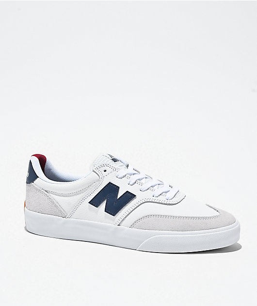New Balance Numeric 340 White & Navy Skate Shoes